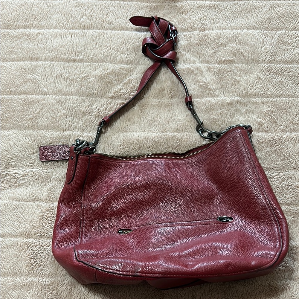 Coach Red Leather Crossbody Bag